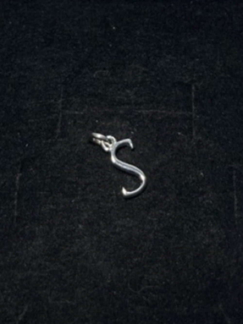 New Hillberg & Berk 925 Sterling Silver Initial 'S' Pendant Charm